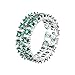 Nasen Ringe Diamond Rows Ring Of Full Two Women's Jewelry Diamond Women's Rings
