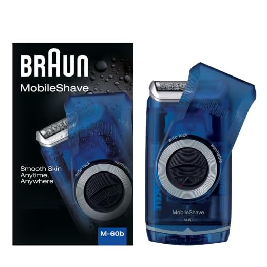 Braun Electric Razor for Men, M60b Mobile Electric Foil Shaver, Washable