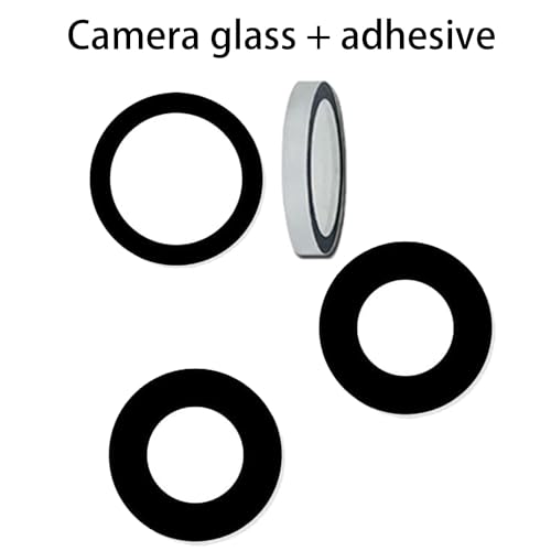YIEDBCX Camera Glass Cover Rear Lens Replacement Parts+ Adhesive for iPhone 15 Pro Max 6.7 inch