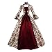 Produktbild Damen Langarm Renaissance Mittelalter Kleid Piebo Gothic Viktorianischen Königin Kostüm U-Ausschnitt Mittelalterlichen Adels Palast Prinzessin Maxikleid Halloween Weihnachten Party Cosplay Dress