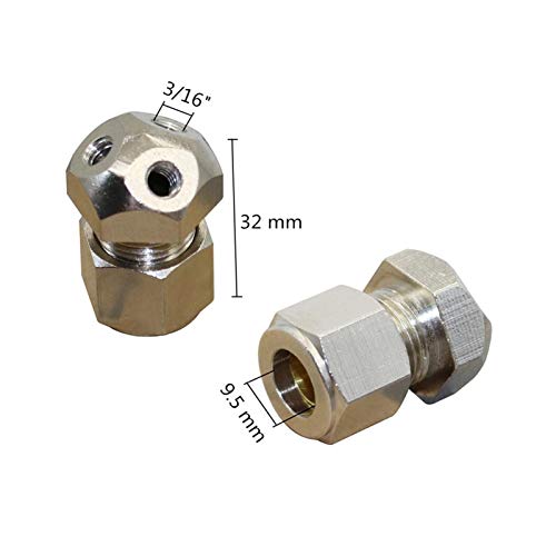 Trou de buse fileté 3/16" raccord de pulvérisation sans fuite 3/8" - 6
