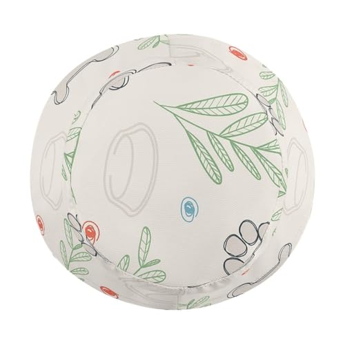 Bones Dog Paw PrintChildren's Bucket Hat for Boys and Girls, Breathable Summer Beach Hat54cm4