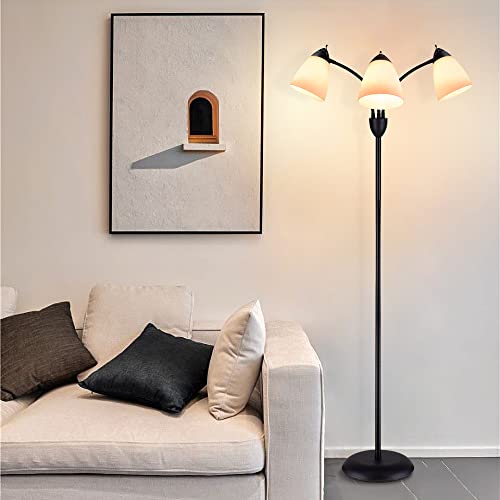 Piantana su base di 3 teste, lampada moderna, luci...