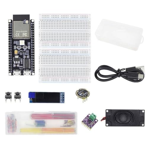 Roxvue Kit de Placa de Desarrollo de Chatbot con Inteligencia Artificial ESP32-S3 N16R8 Placa Base con Interfaz de Tipo Mini con Voz e Inteligencia Artificial