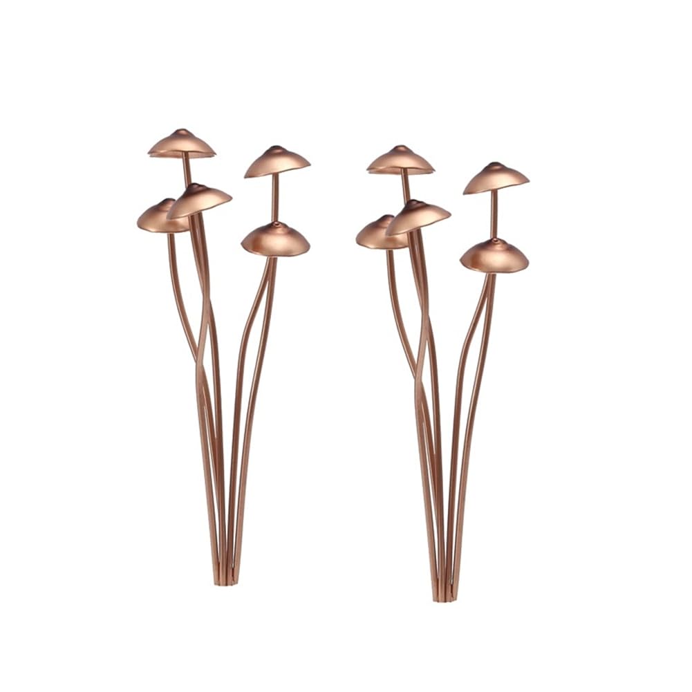 CTRLZS Metal Mushroom Garden Statue Stake,Flower Pot Decoration,Outdoor Statue Mushroom Ground Decoration for Garden
