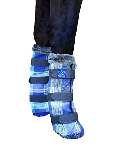 Image of Kensington Protective Fly Boots (Pair) Size Oversize Color 141 - Blue Ice