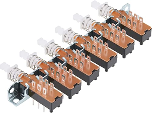 Interrupteur DPDT 6 broches piano 8 rangées pour circuit imprimé - 5