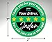 Personalized Eats Delivery Driver Stickers for Customer Bags, Custom Thank You Rating Label Sheets, 2-inch, 100-count