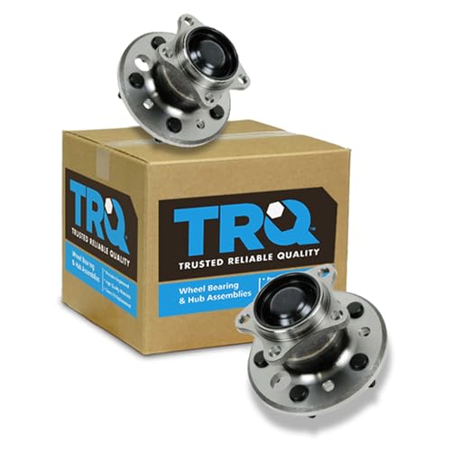 Image of TRQ 2 Piece Rear Wheel Bearing & Hub Assembly Set