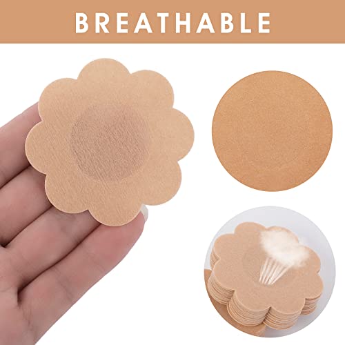 Image of Sibba Nipple Pasties Cover Stickers Petals Shape Skin Breast Boob Lift Nipplecovers Waterproof Swim Sticky Bra Tape Lingerie