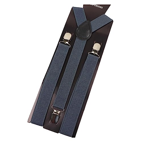 Skinny Belts, Solid Color Man's Belt Suspenders Polyester Y-Back Braces Adjustable Elastic3