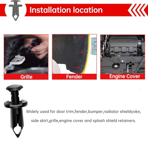 Image of OTUAYAUTO 35PCS Universal Under Cover Engine Splash Shield Bolts