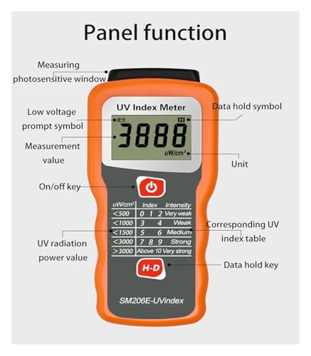 Testeur UVB et détecteur d'indice UV portable numérique pour mesure solaire - 6