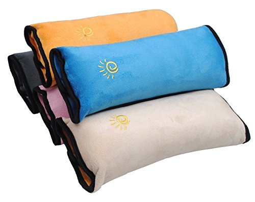 safeinu Soporte para cinturón de seguridad del coche, apoyo para el cuello y hombro beige New-beige Talla:30 cm