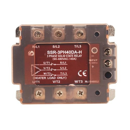 Relais statique triphasé SSR avec indicateur LED commutation silencieuse 25A