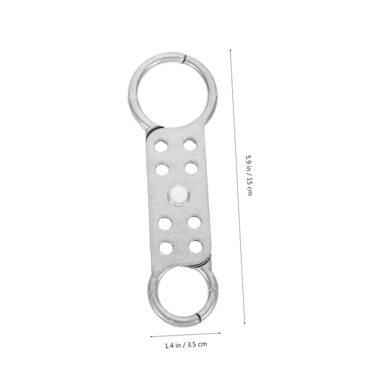 GLEAVI 4piezas Hasp De Seguridad De Aluminio Doble Cabeza Para Bloqueo De Equipos Industriales