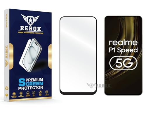 Image of Gorilla Tempered Glass Screen Protector Compatible with Realme P1 Speed 5G [Pack of 1] | Edge-to-Edge, Bubble-Free, Case Friendly, Easy Installation Kit