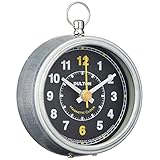 ダルトン(Dulton) マグネティック クロック ラウンド ブラック 小ぶりなマグネット付き時計 高さ73mm 幅65mm 奥行き23mm H20-0244ROBK