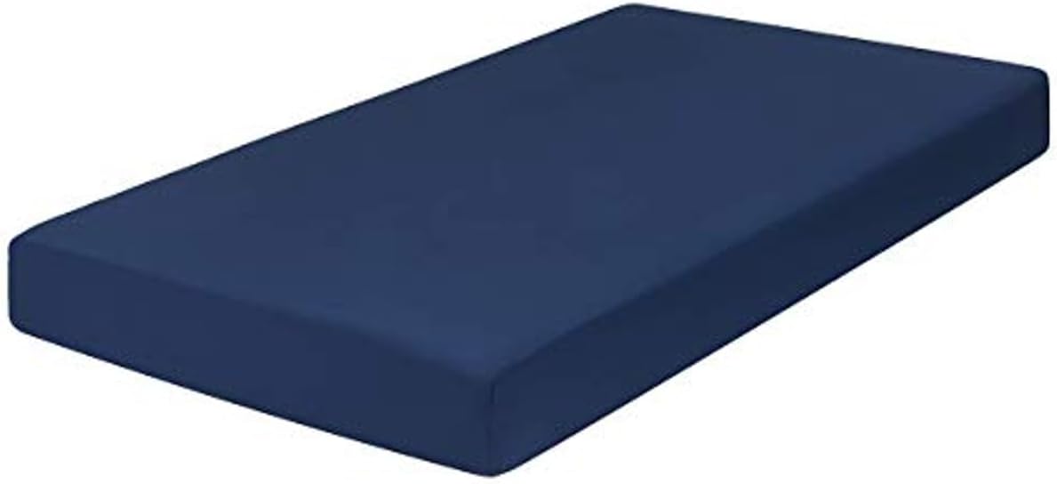 Everyday Kids 2-Pack Fitted Crib Sheets, 100% Soft Breathable Microfiber Baby Sheet, Fits Standard Size Crib Mattress 28in x 52in, Navy Nursery Sheet and Gray Nursery Sheet