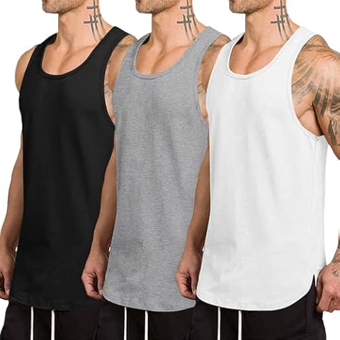 COOFANDY Men's Breathable Exercise Vests 3 Pack Cover