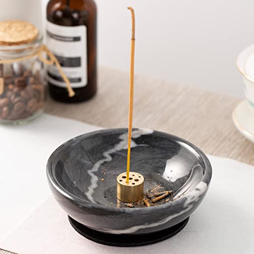 Fasolahome BOWL3352 Incense Holder, Beautiful Natural Marble Incense Burner thumb #6
