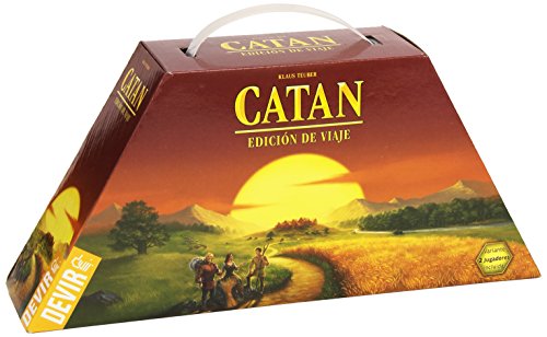 Devir - Catan Edición de Viaje, Juego de Mesa, Juego de Mesa con Amigos, Juego de mesa 10 años, Edición Compacta del juego original Catan (BGPCATA)