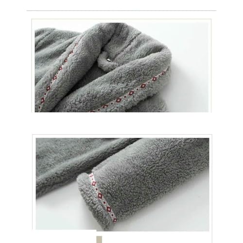 Robe de nuit décontractée en polaire pour soirées d'hiver - 4