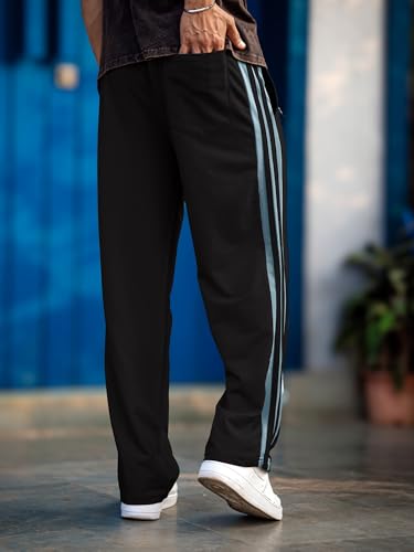 Image of Maniac Mens Colorblock Biscuit and Brown Color Baggy Fit Pant