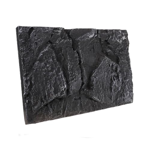 Abaodam Reptile Tank Background Board Rock Landscape Decoration for Fish Tank Turtle Habitat Lightweight and Realistic Design for Lizard Snake and Amphibian Enclosures