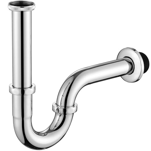 ONECE Siphon de Lavabo Universel, Siphon à Tube 1-1/4