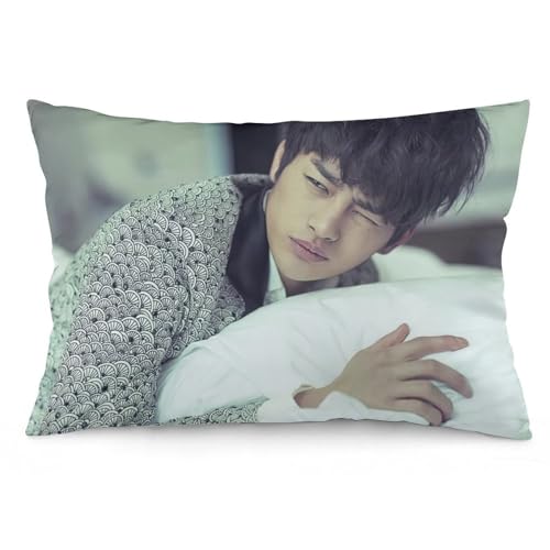 ソ・イングク15 抱き枕カバー 長方形 等身大クッションカバー 両面プリント 気持ちいい 安眠 隠しファスナー式 伸縮性 着脱簡単 肌触り良い 柔らかい 四季兼用 ベッド飾り 16 "x24 "