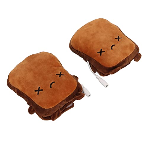 Guantes calefactables USB de fibra acrílica suave y dedos libres 5