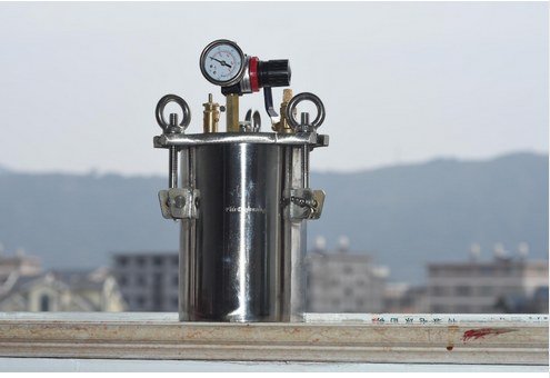 GOWE Automatische Dispenserkopfes poligem Rundabgabeventil pneumatisches Regelventil Single Liquid Klebstoff Color:Pressure Tank 1L