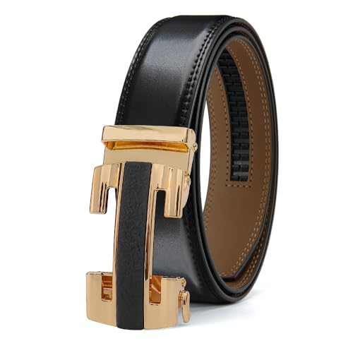 Men's Genuine Leather Dress Belt, Handmade, 100% Cow Leather, Fashion & Classic Designs for Work Business and Casual