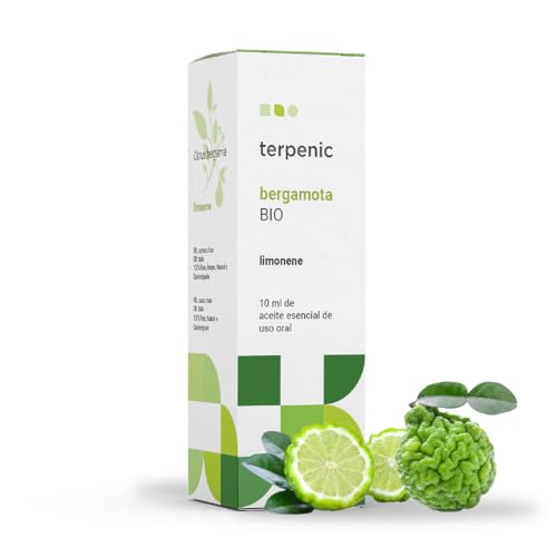 TERPENIC - Aceite esencial de Bergamota (Citrus bergamia) - BIO - 10ml - Uso Oral - 1 unidad