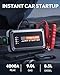 TREKURE Portable Car Battery Jump Starter 4000A 16800mAh Jump Box, Car Battery Jumper Starter Portable Jumper Cables for car(8.0L Gas/6.5L Diesel), Fast Charge, Lights, Compact