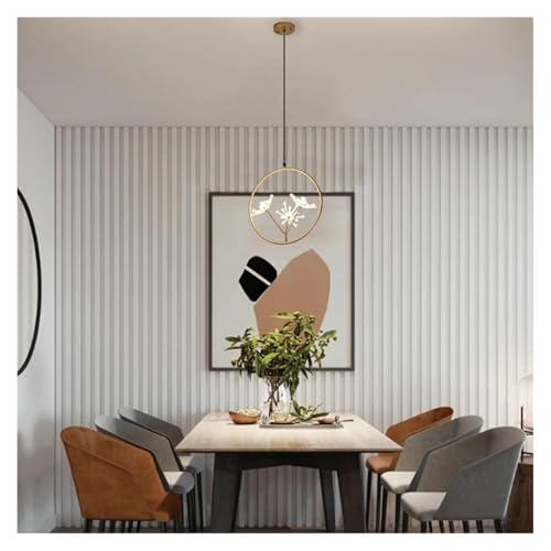 Éclairage d'intérieur haut de gamme avec suspension dorée LED - 4