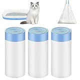 WUERKIYA Katzenklo Beutel 45 Stück für selbstreinigende Katzentoilette 45x50 cm mit Zugband, Katzenstreu Entsorgungsbeutel geruchsdicht für Katzenklos Zuhause Reinigung Haushalt
