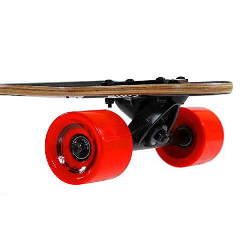 Nils Extreme – Skateboard pour Enfants Jeunes et Adultes – Enfants Longboard roulettes Planche - Haute Qualité Longboard Érable Chinois Deck - Modèle Bois - Squelette