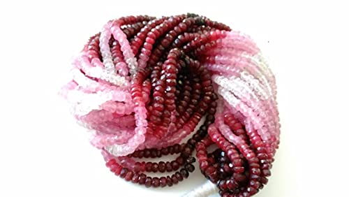 Rubis naturel perles facettées pour joaillerie haut de gamme de création unique