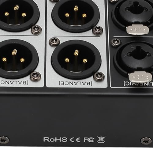Controlador de Volumen Estéreo Pasivo, Control de Audio HiFi Profesional con Fader de 70 mm y Construcción Metálica Plug and Play para Estudio y Audio Doméstico miniatura 7