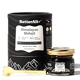 Better Alt Pure Himalayan Shilajit Resin Pack of 1 High Potency Gold Grade 75 Servings for Energy Boost & Immune Support, 85+ Trace Minerals, 75%+ Fulvic Acid, with Lab Test Report,400 mg