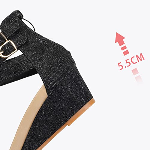 Sandals Women's Sandals Summer Sandals Slope Heel Casual Sandals Sandal(A,38)3