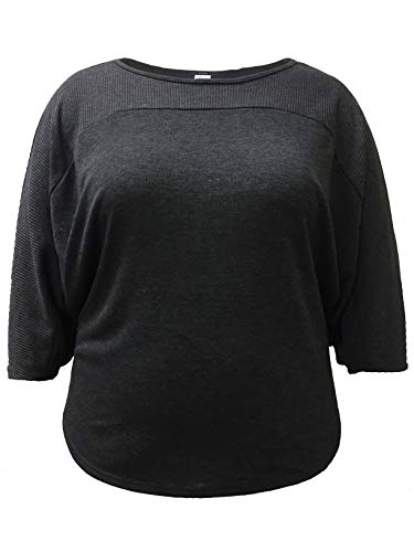 Image of LEEBE Women's Plus Size Dolman 3 /4 Sleeve Sweater