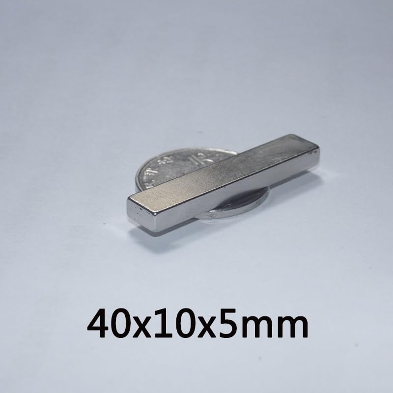 5/10/20/50/100pcs 40x10x5 mm Sheet Rare Earth 40mmx10mm Big Rectangular Neodymium 40x10x5mm Magnetic Magnet(5pcs)
