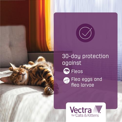 Vectra for Cats Flea Treatment & Prevention for Large Cats (Over 9 lbs.) 6-Month Supply | No Prescription Required, Easy to Apply Topical Flea Prevention, Quick Drying - Image 7