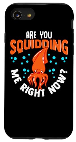 Carcasa para iPhone SE (2020) / 7 / 8 Es gracioso que me estés calmando ahora mismo? Es broma, juego de palabras con calamar.