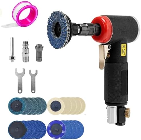 Angle Grinder, Small, Mini - Pneumatic with 6 mm and 3 mm Caliper...