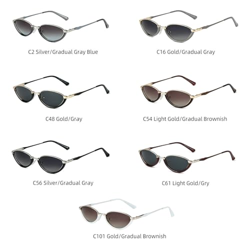 willochra Small Frames Cat Eye Polarized Sunglasses Women Fashion punk Eyeglasses Vintage Outdoor Shades sunglasses F274