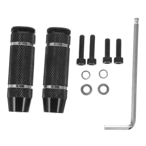 Happyyami Stainless Steel Bike Foot Pedals Stunt Pegs Rear Bike Pegs Simple Design Easy to Install Long-Lasting